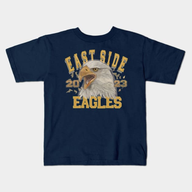 East Side Eagles Version 2.0 Kids T-Shirt by JERRYVEE66